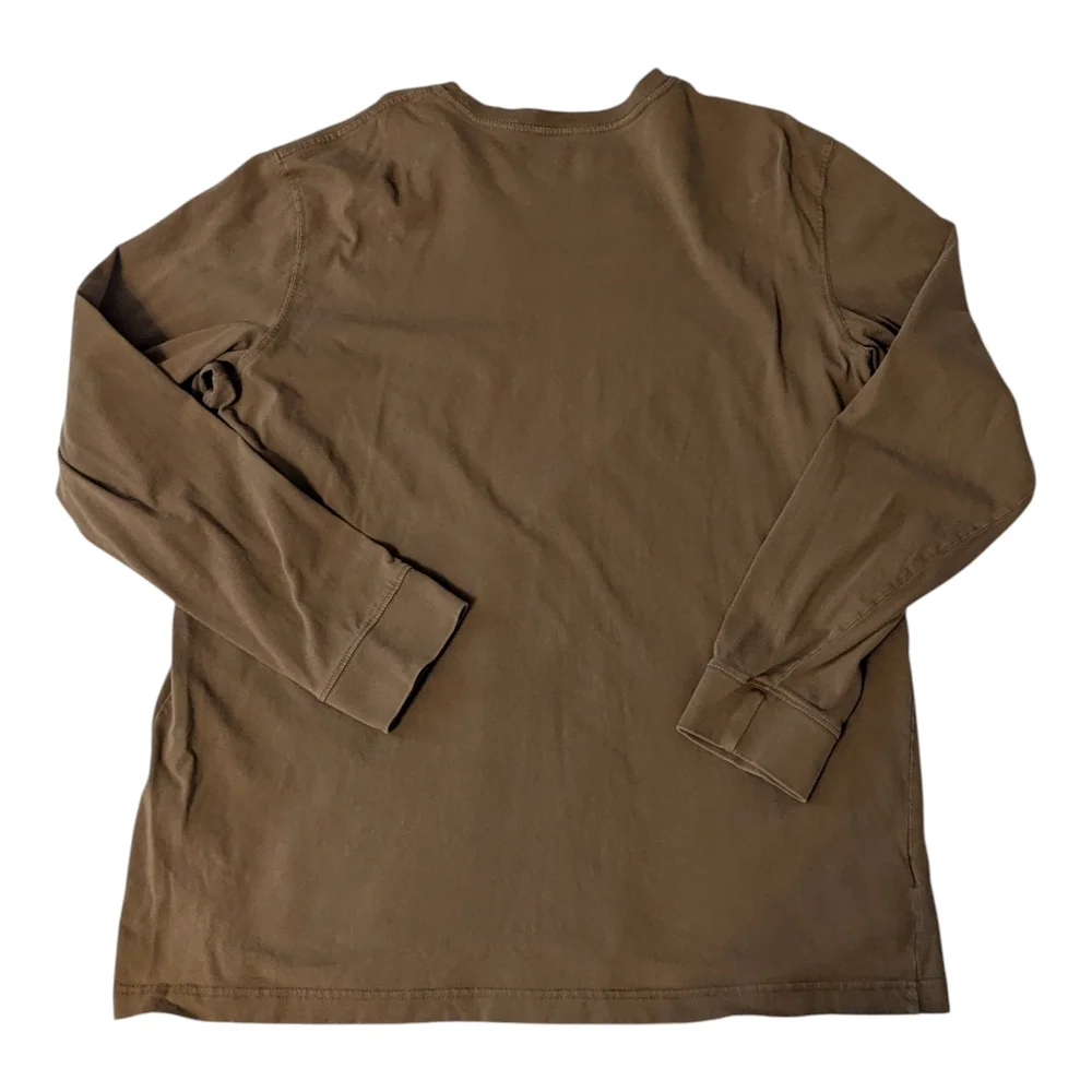 Eddie Bauer Legend Wash Cotton Chestnut Brown Long Sleeve Crew T-Shirt Men's TXL - Picture 9 of 9